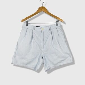 Polo Ralph Lauren Seersucker Shorts Mens 30 Blue White Striped Preppy Coastal